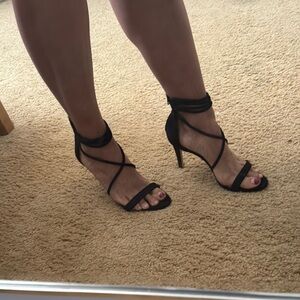 Elegant Black Strappy Heels